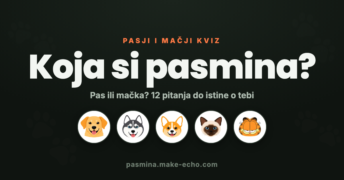Koja si pasmina?